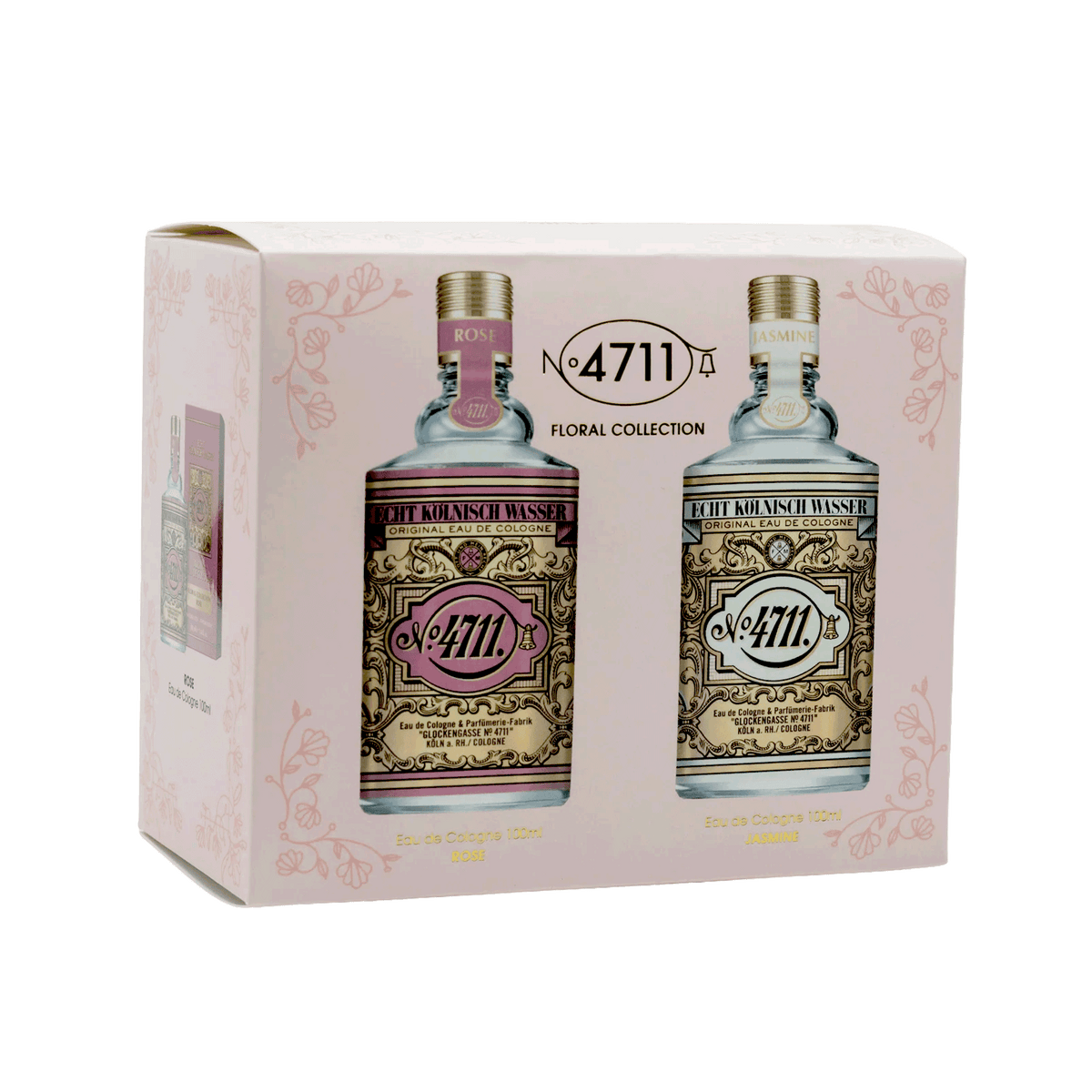 4711 Floral Collection Gift Pack (Rose 100ml, Jasmine 100ml) NEW