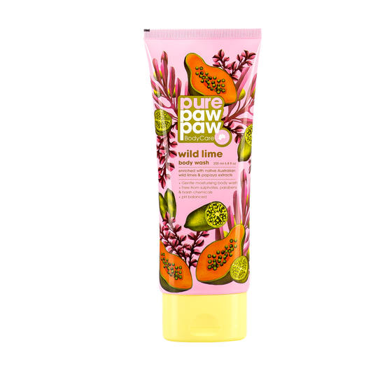Pure Paw Paw Body Care-Wild Lime Wash 200ml